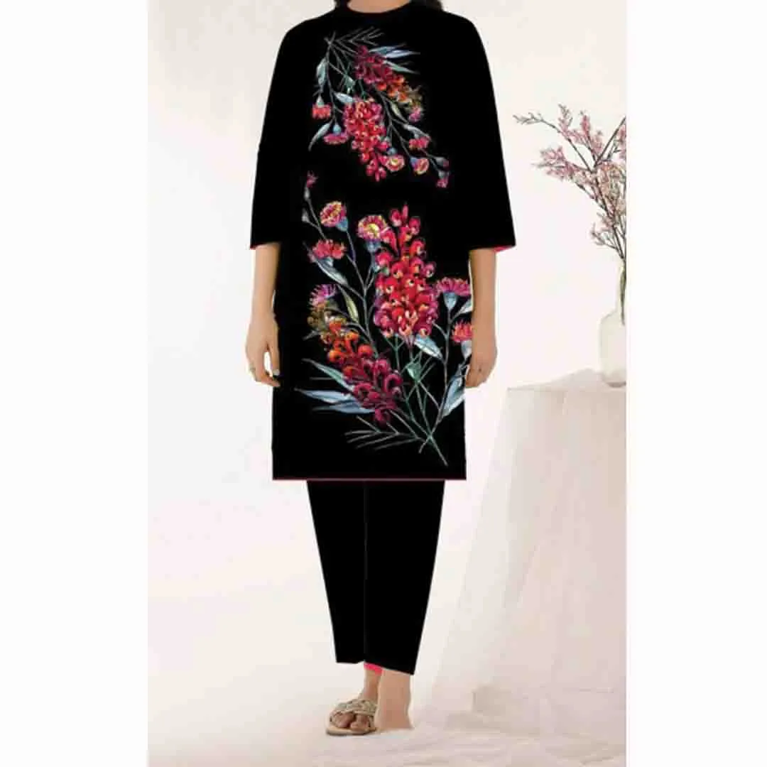 1PC- Unstitched Printed Khaddar Shirt PW8310