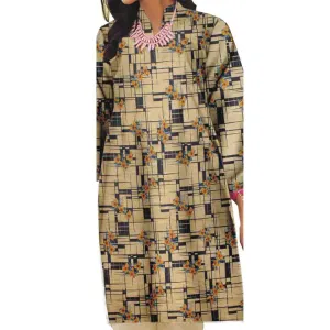 1PC- Unstitched Printed Khaddar Shirt PW8353