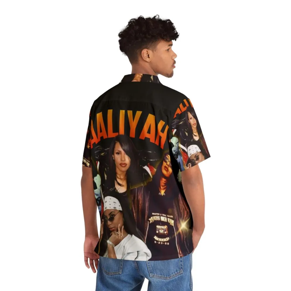 Aaliyah Vintage 90s Hawaiian Shirt - Retro R&B Music Inspired