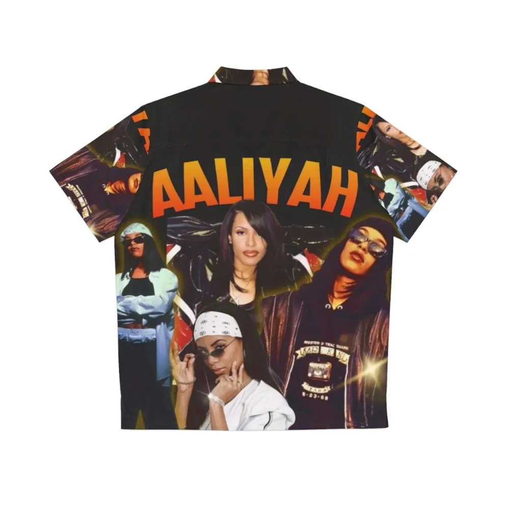 Aaliyah Vintage 90s Hawaiian Shirt - Retro R&B Music Inspired
