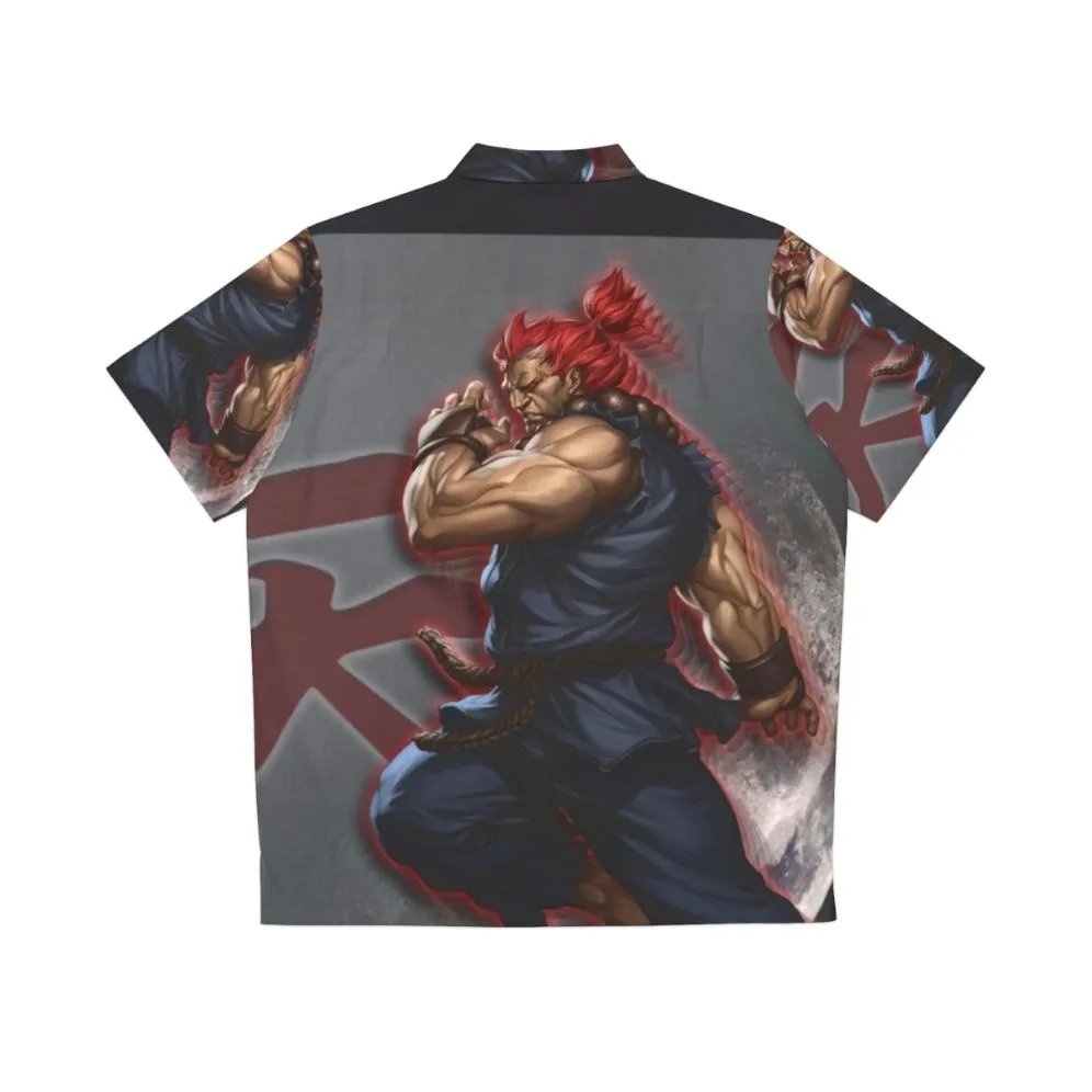 Akuma Hawaiian Shirt 2 - Tropical Print Button-Down Shirt