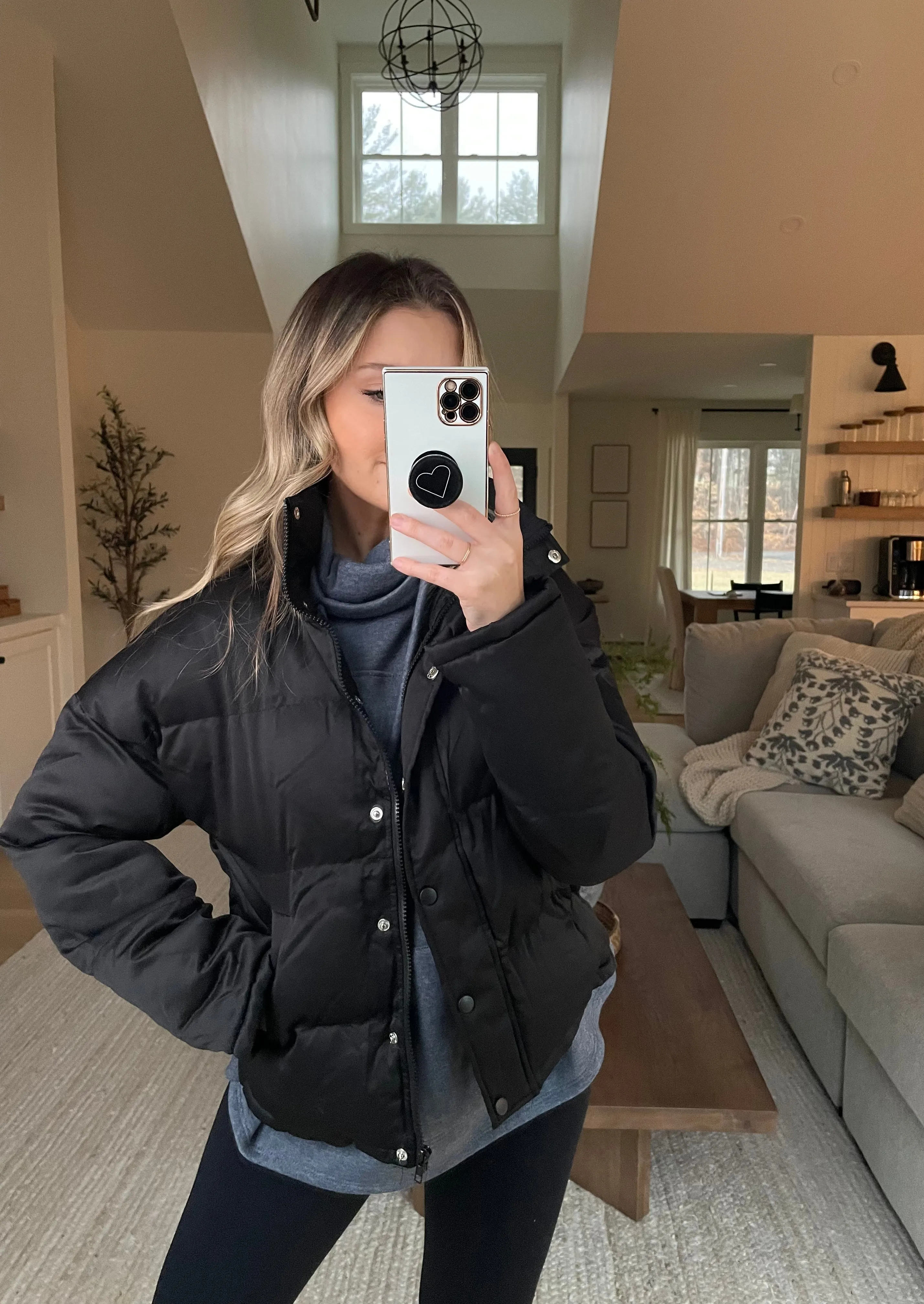 Autumn Puffer Jacket // Black