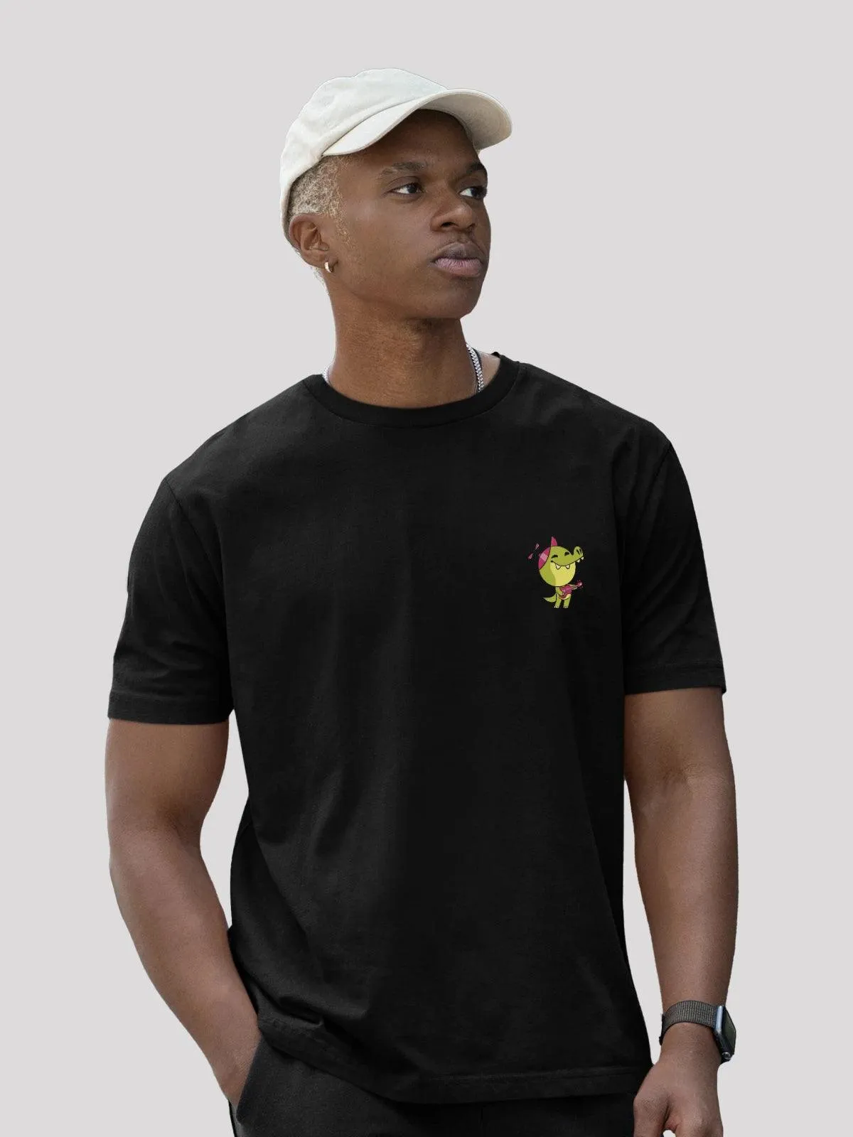 Baby Crocodile Black Unisex T-Shirt