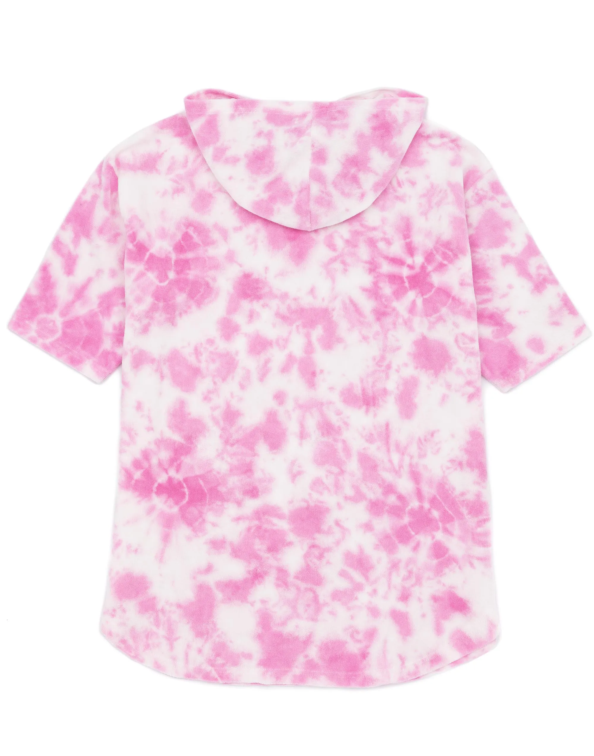Barbie Girls Pink Tie Dye Towel Poncho Beach Cover Up
