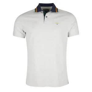 Barbour Prep Tipped Polo Shirt Grey Marl