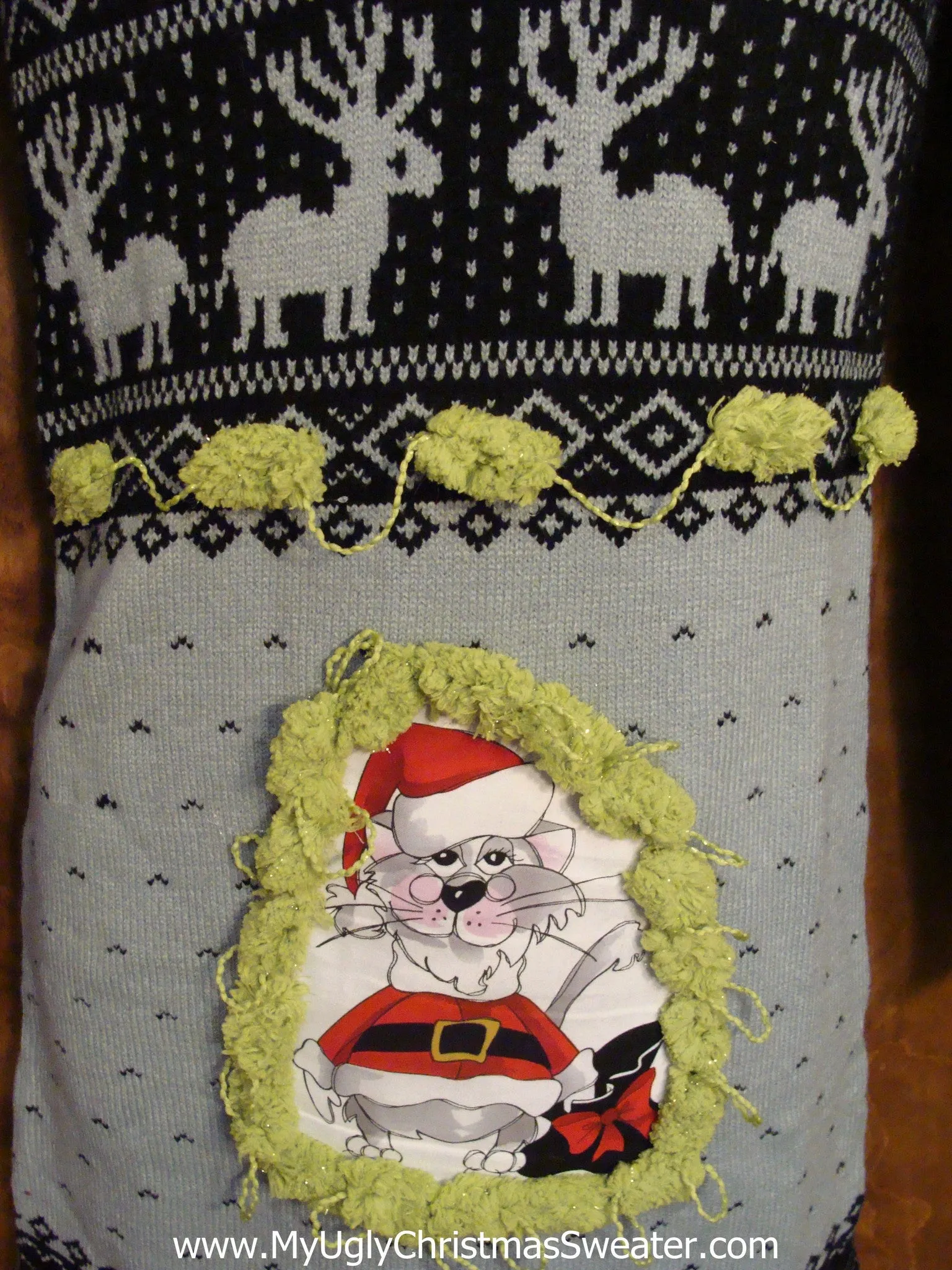 Black and Grey Nordic Christmas Dress