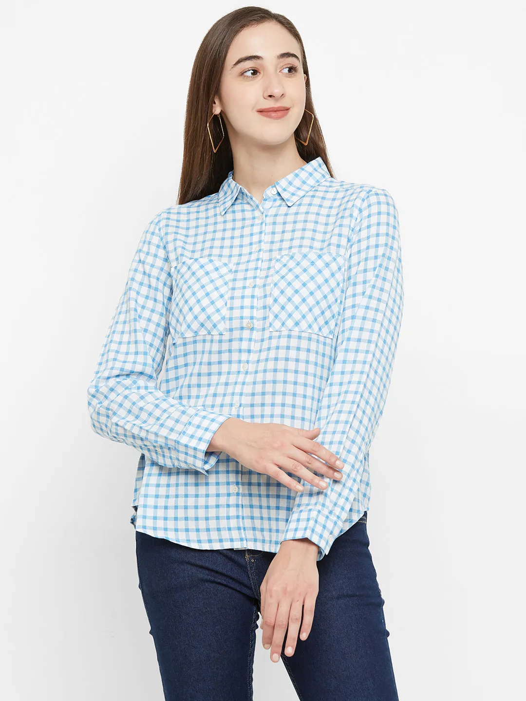 Blue Checkered Shirt