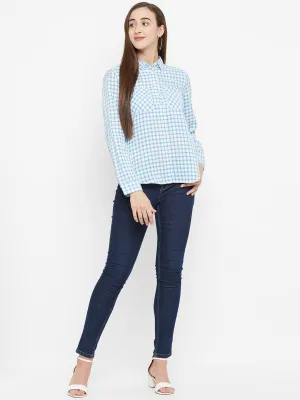 Blue Checkered Shirt
