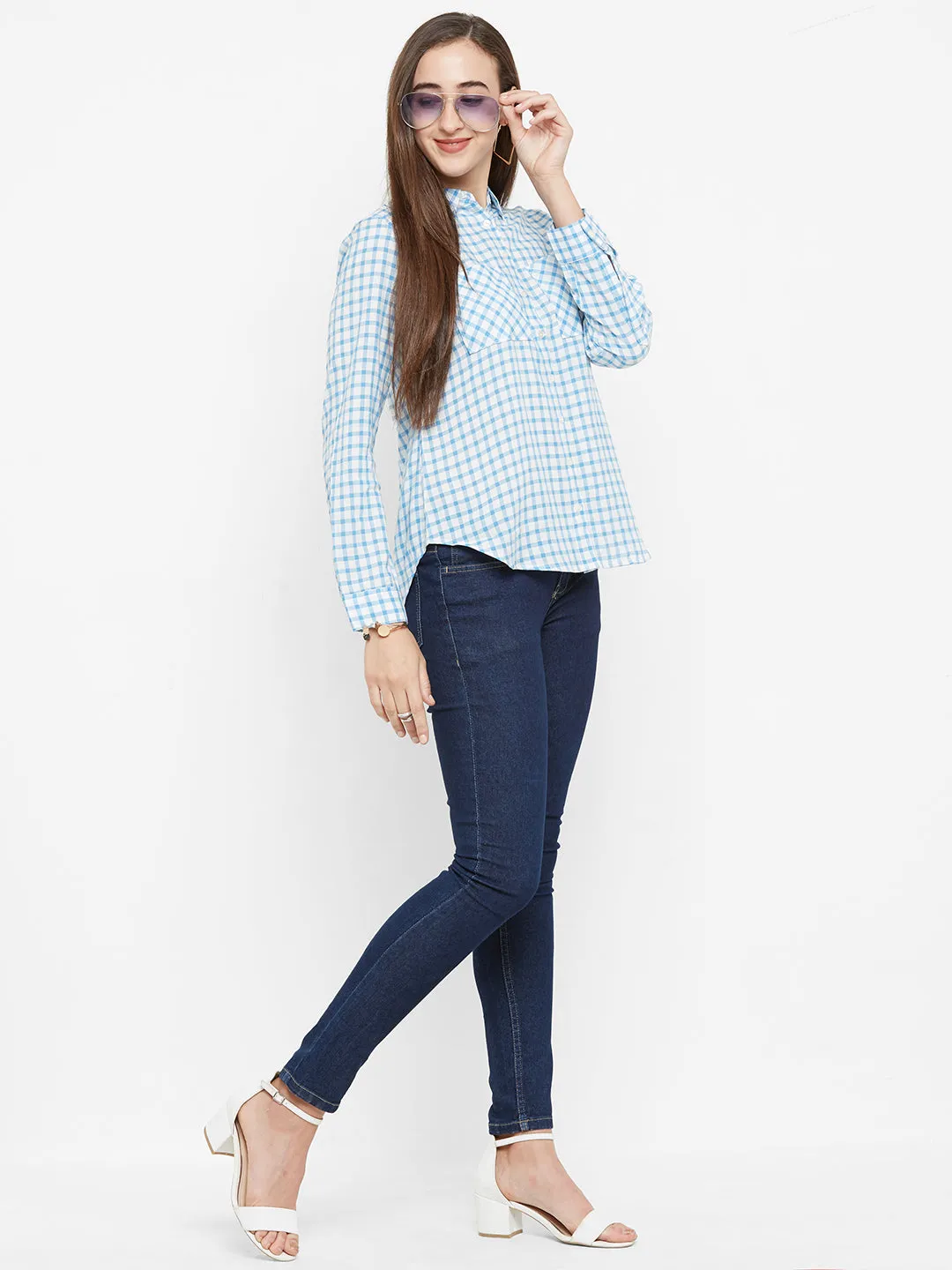 Blue Checkered Shirt
