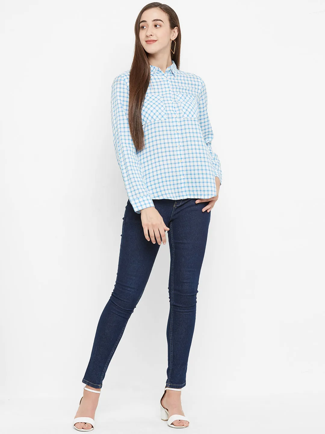 Blue Checkered Shirt