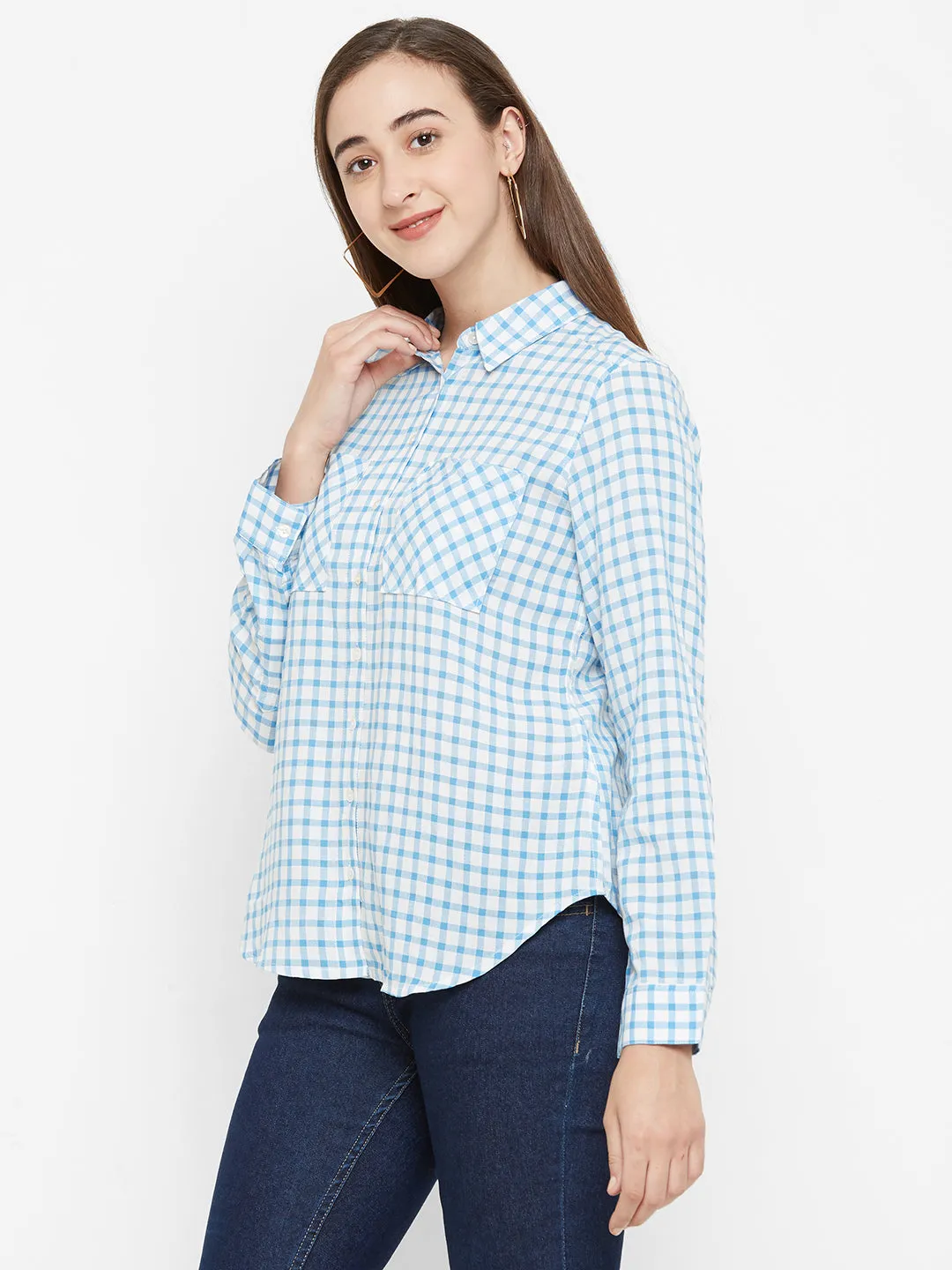 Blue Checkered Shirt