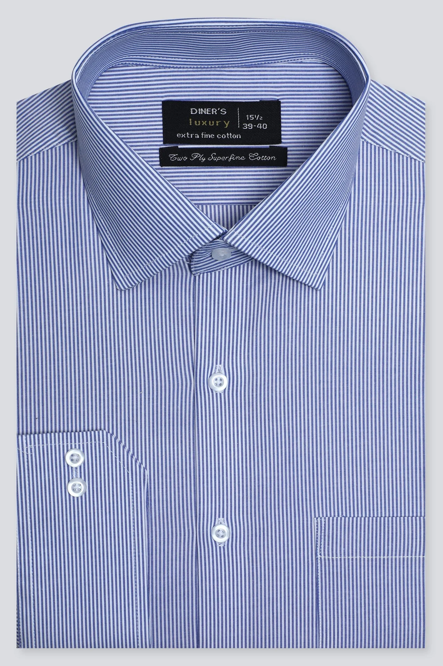 Blue Pin Stripe Formal Shirt