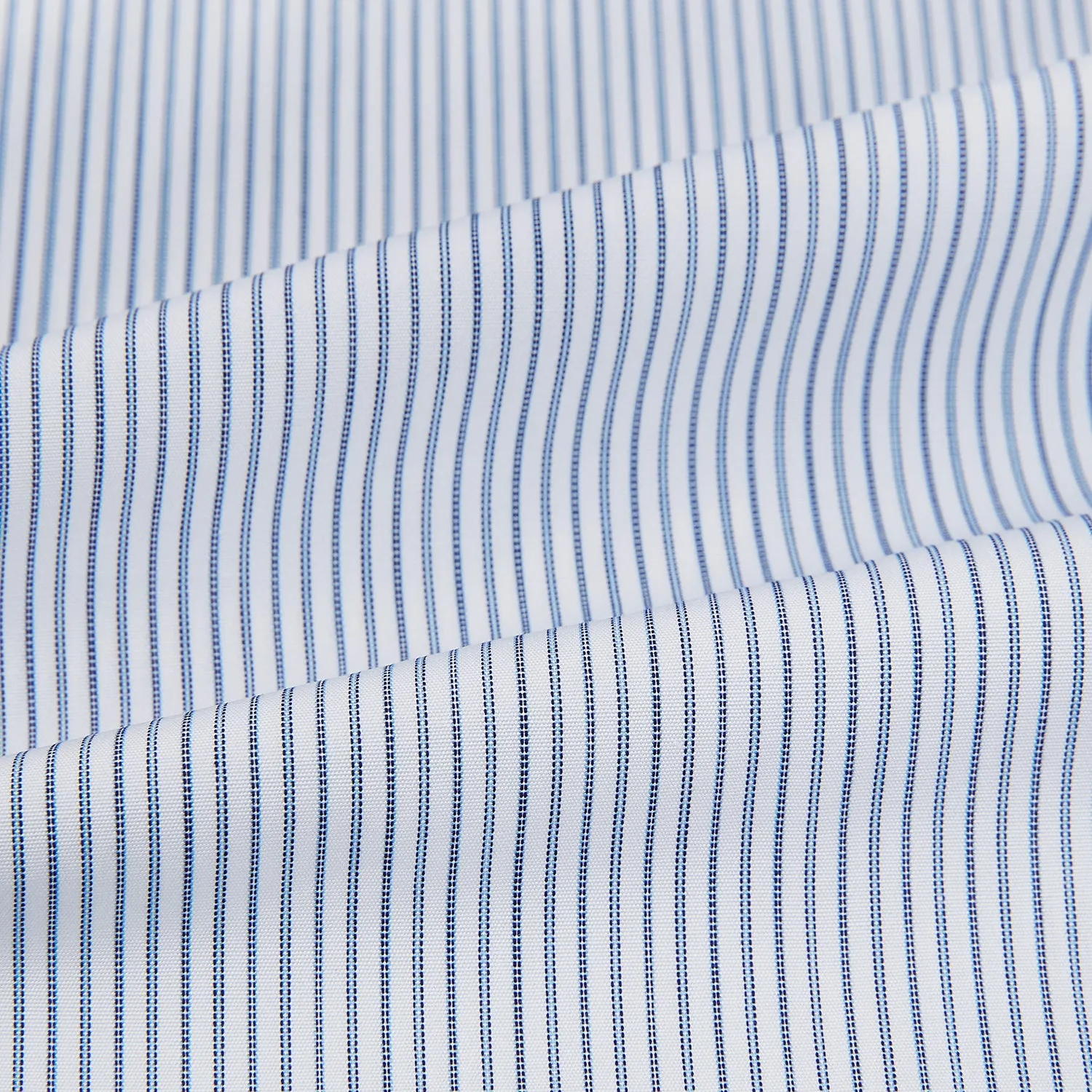 Blue Ticking Pinstripe Mayfair Shirt