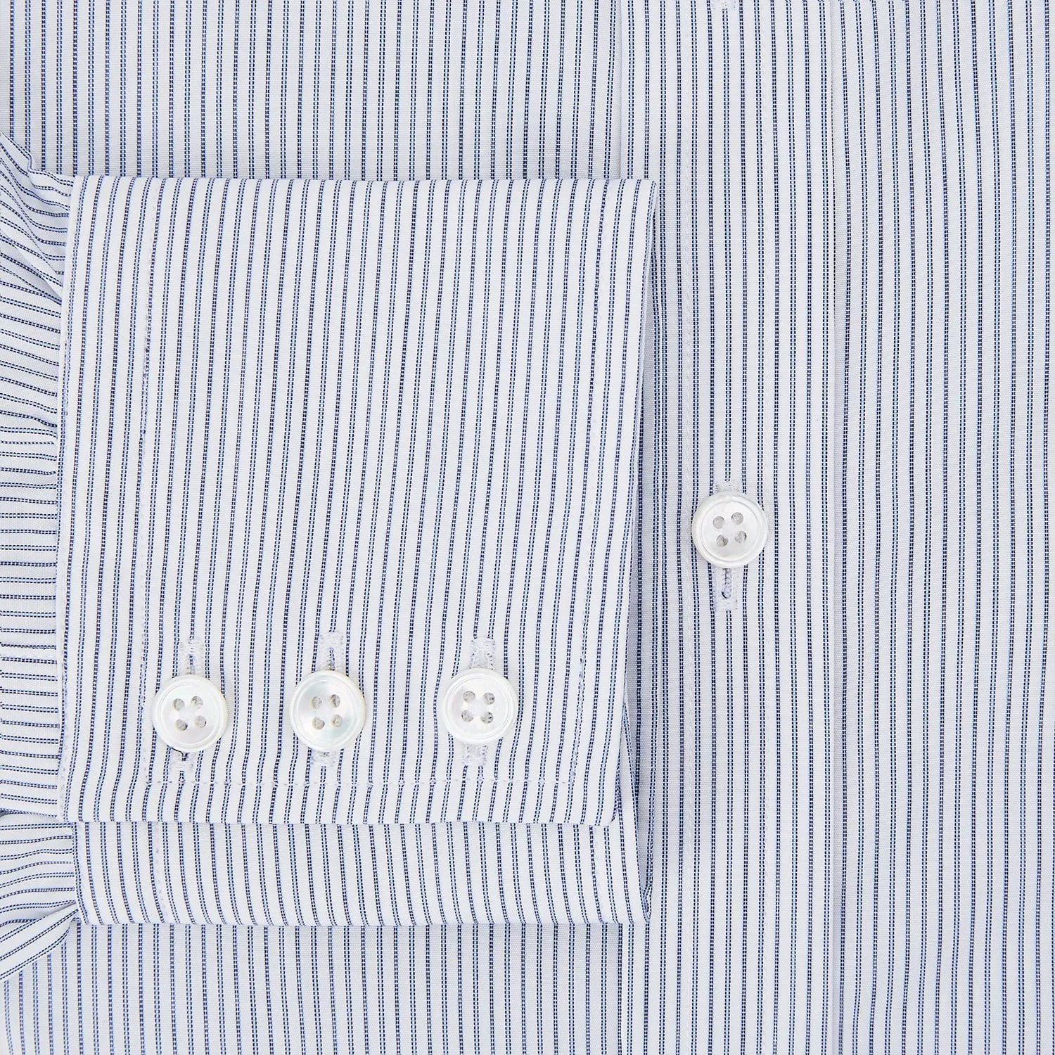Blue Ticking Pinstripe Mayfair Shirt