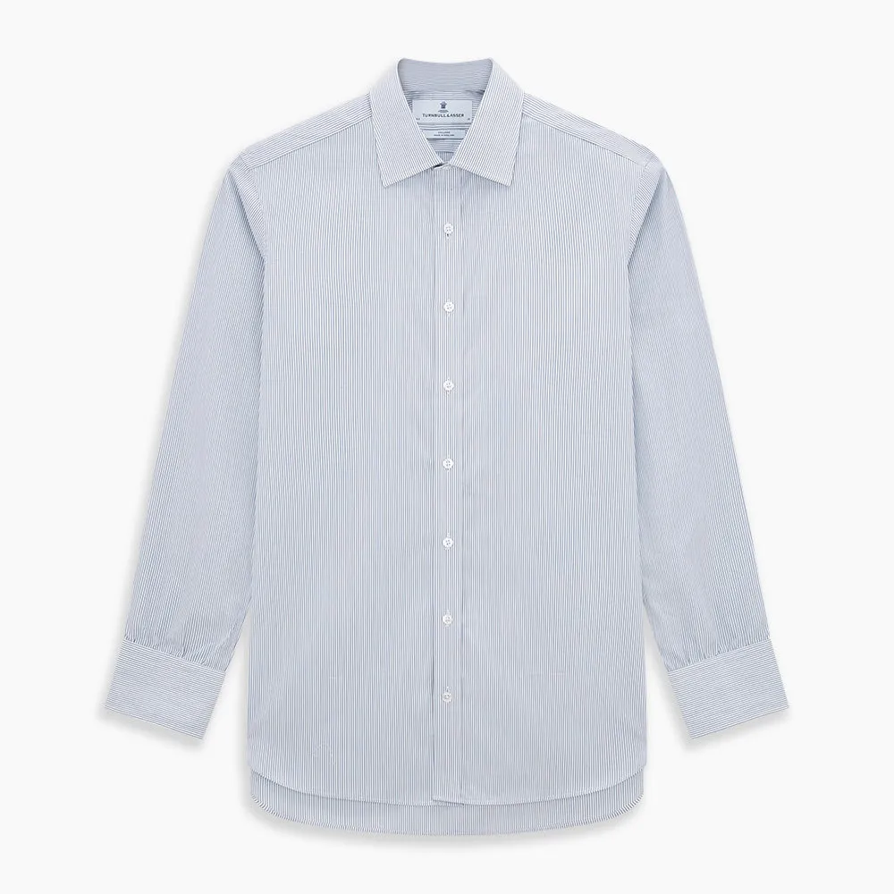 Blue Ticking Pinstripe Mayfair Shirt