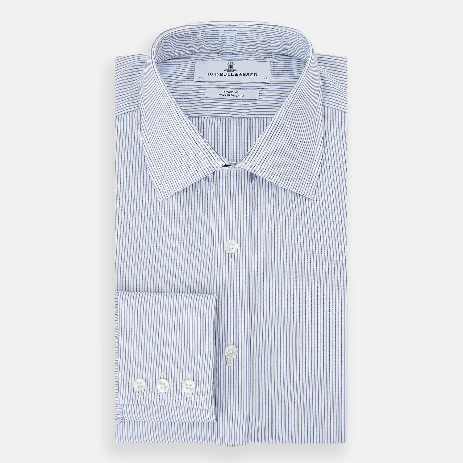 Blue Ticking Pinstripe Mayfair Shirt