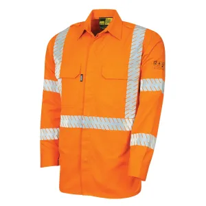 Bool Shirt Parvotex® Inherent Fire Retardant Hi Vis L/S c/w Loxy® FR Tape HRC2  BW1590T5