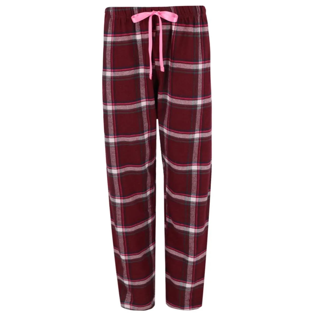 Bottoms Out Women's Plaid Flannel Open Bottom Pants