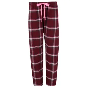 Bottoms Out Women's Plaid Flannel Open Bottom Pants