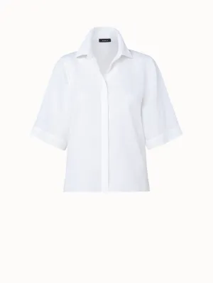 Boxy Linen Voile Blouse