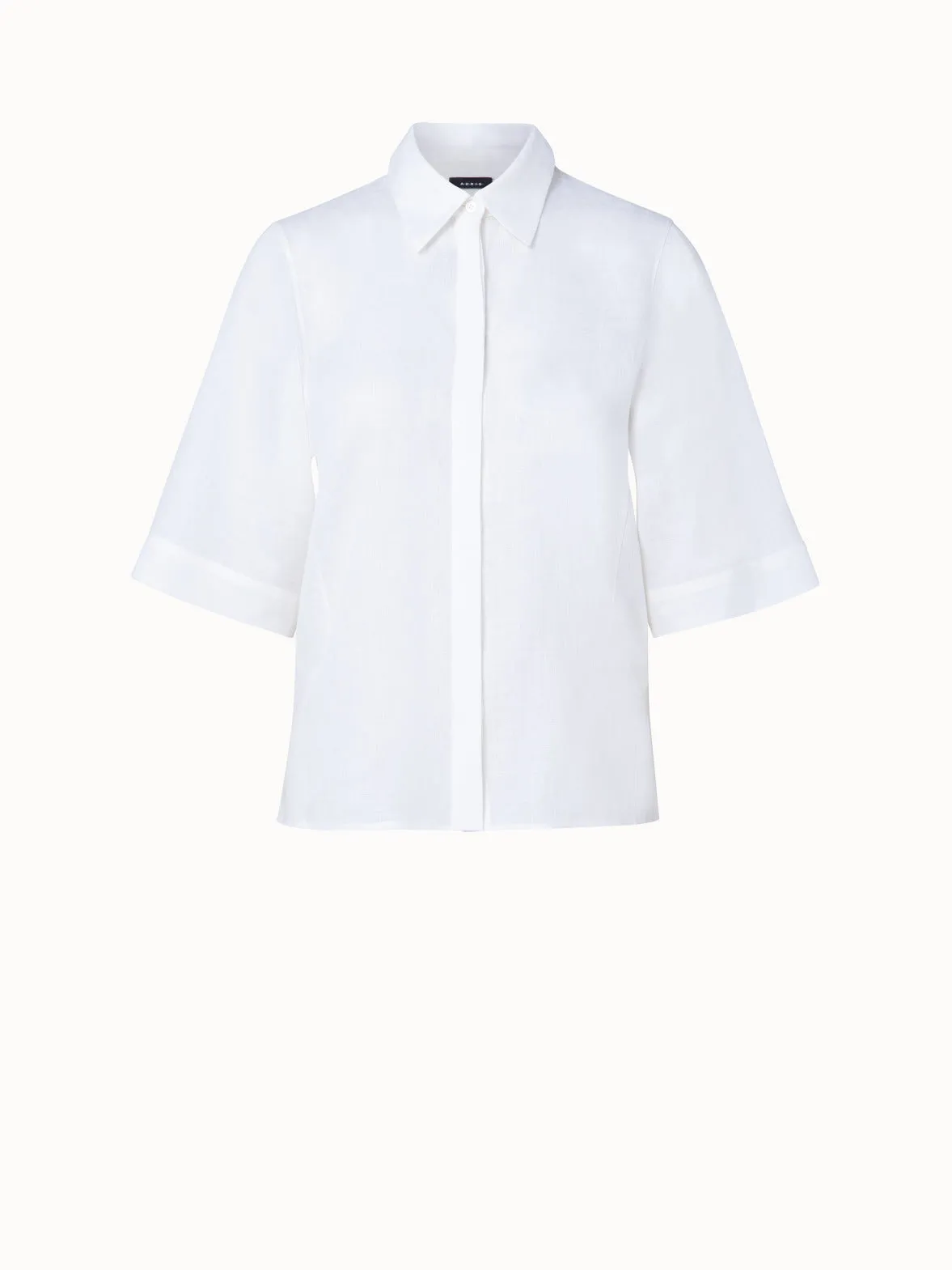 Boxy Linen Voile Blouse