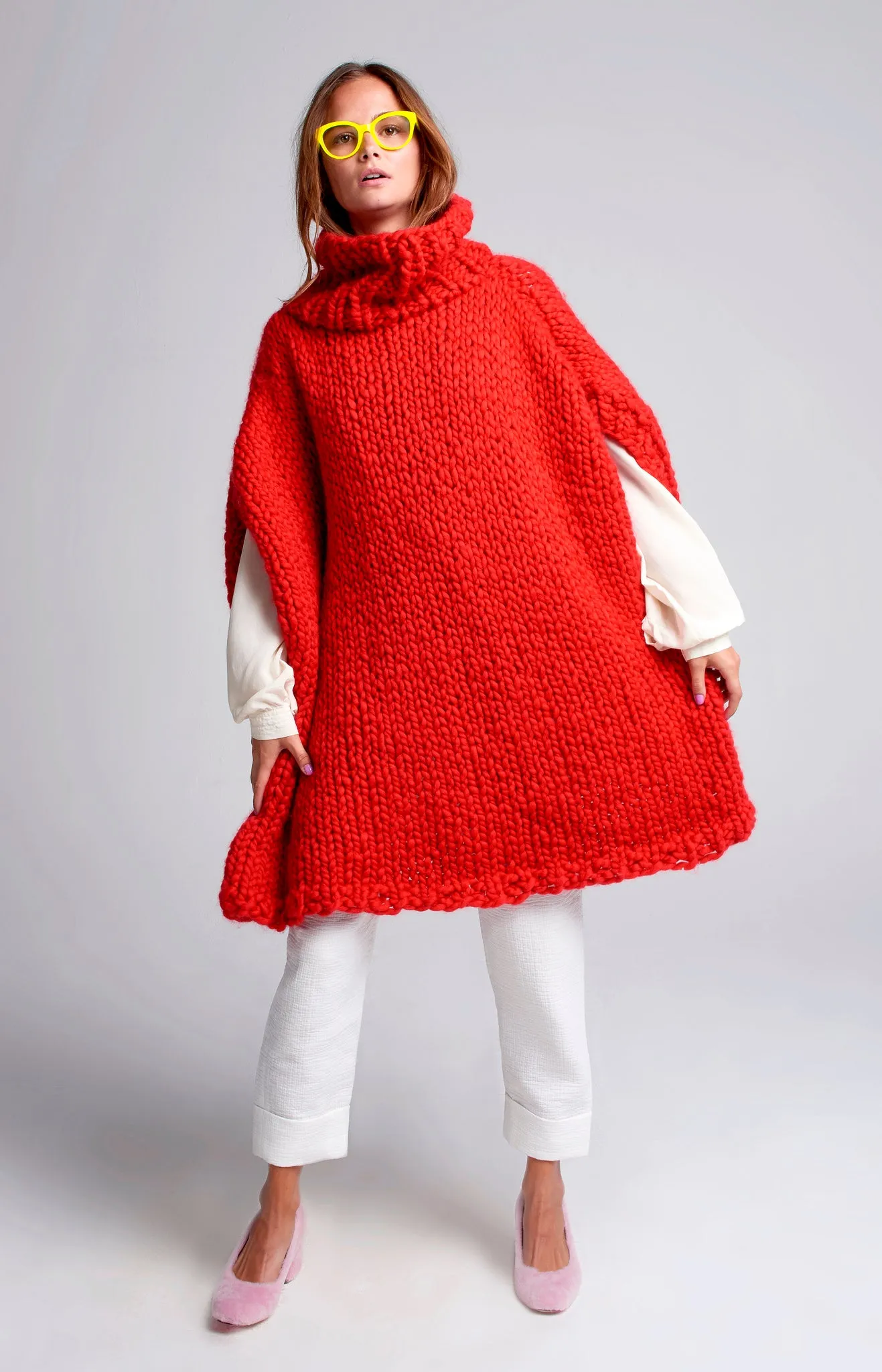 CLEARANCE SALE! READYMADE-Poncho - Merino-SALE