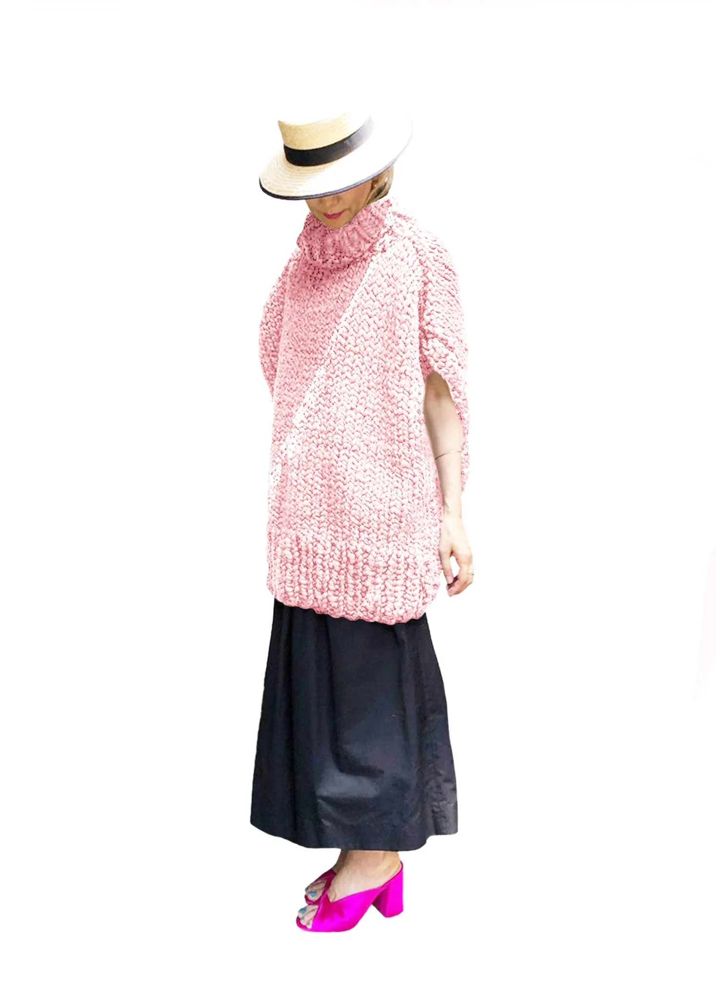 CLEARANCE SALE! READYMADE-Poncho - Merino-SALE