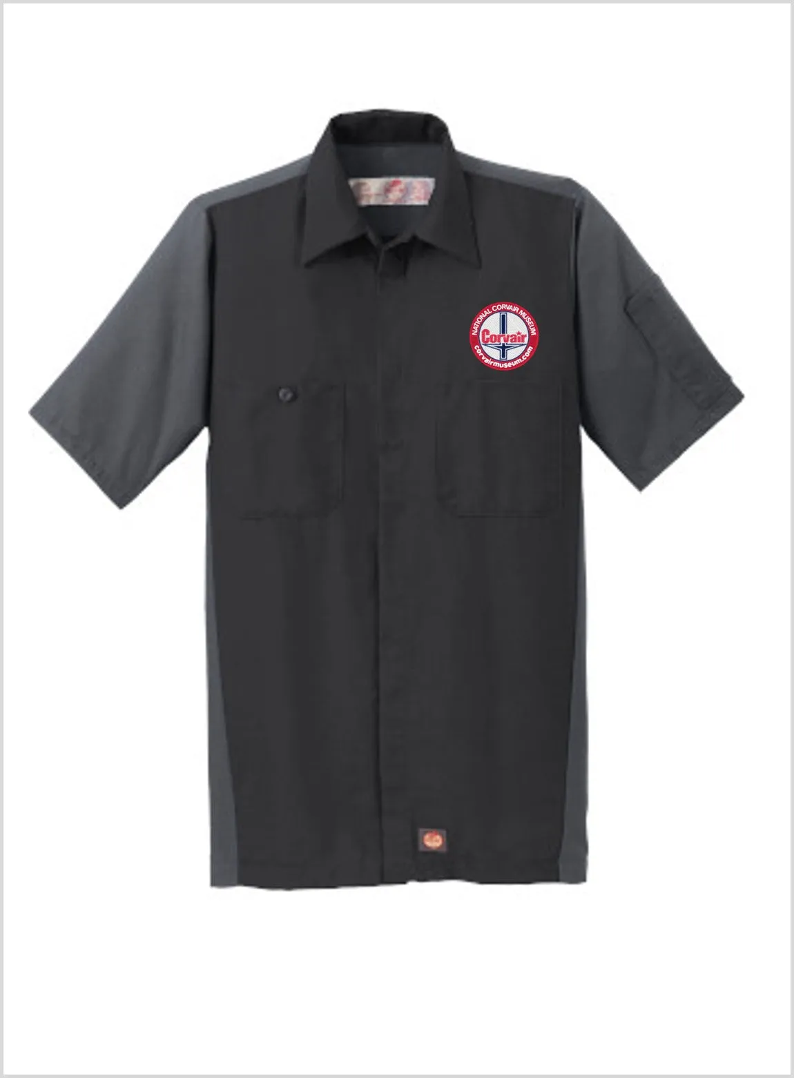 CORVAIR MUSEUM Short Sleeve Two-Tone Mechanic Shirt