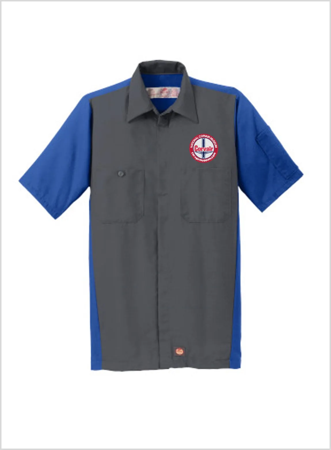 CORVAIR MUSEUM Short Sleeve Two-Tone Mechanic Shirt