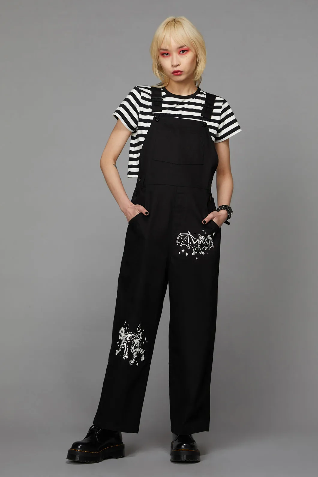 Crossbone Goth Overall
