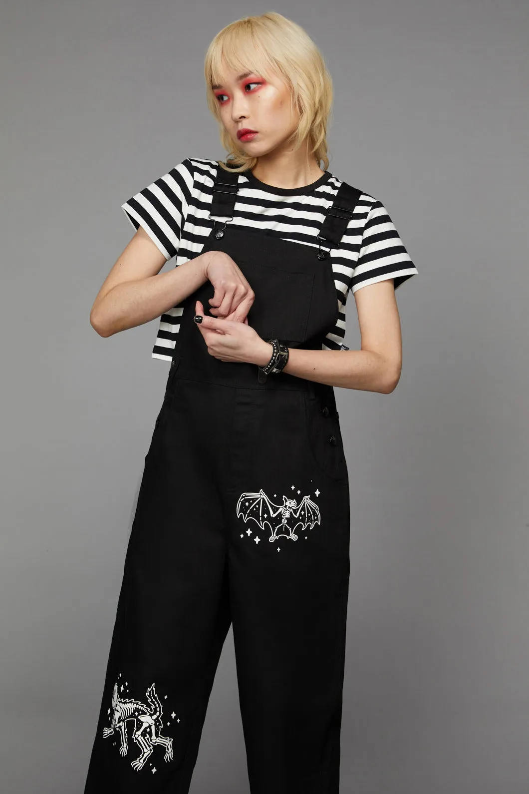 Crossbone Goth Overall