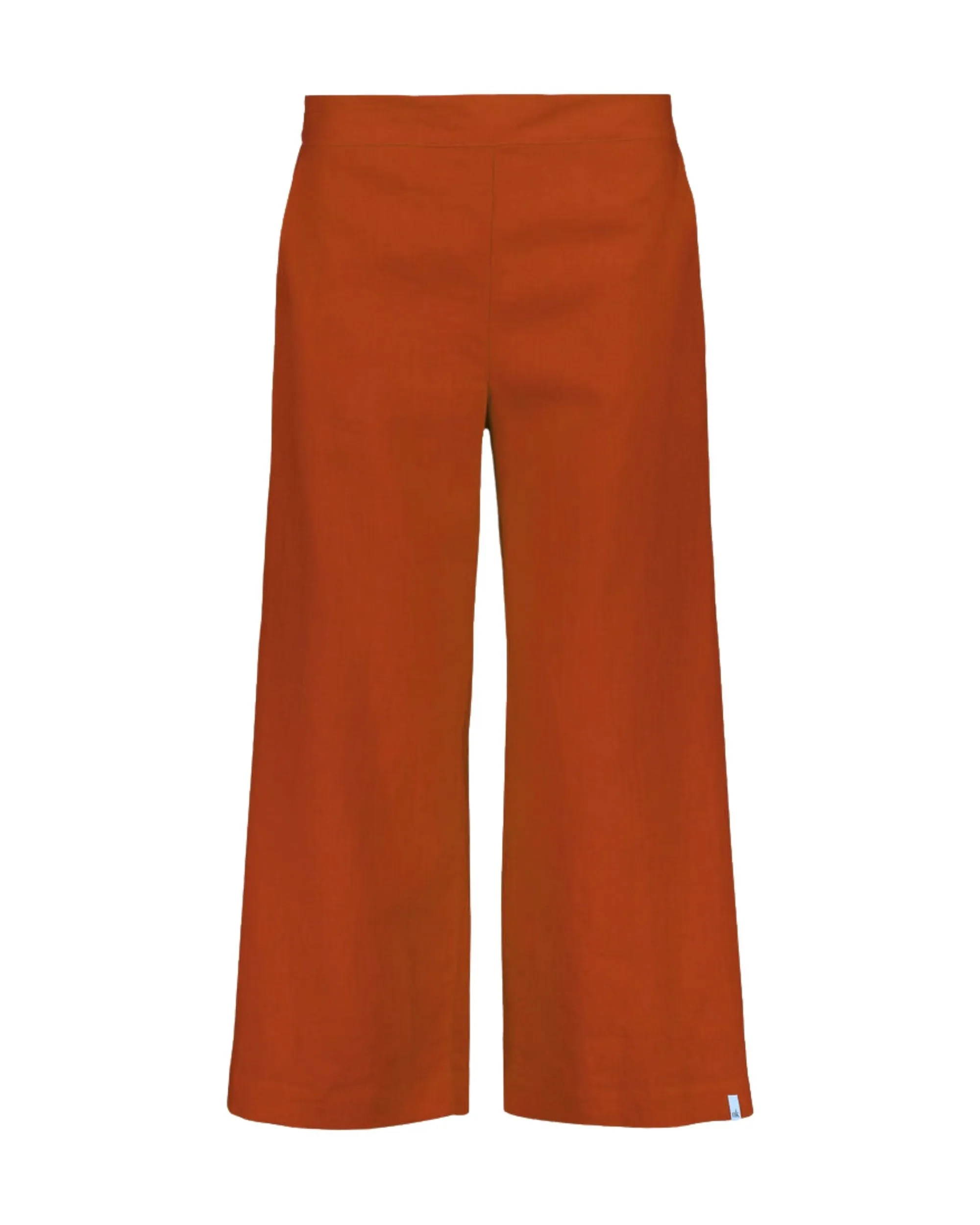 Culottes pellavahousut, Stonewashed Burnt Orange