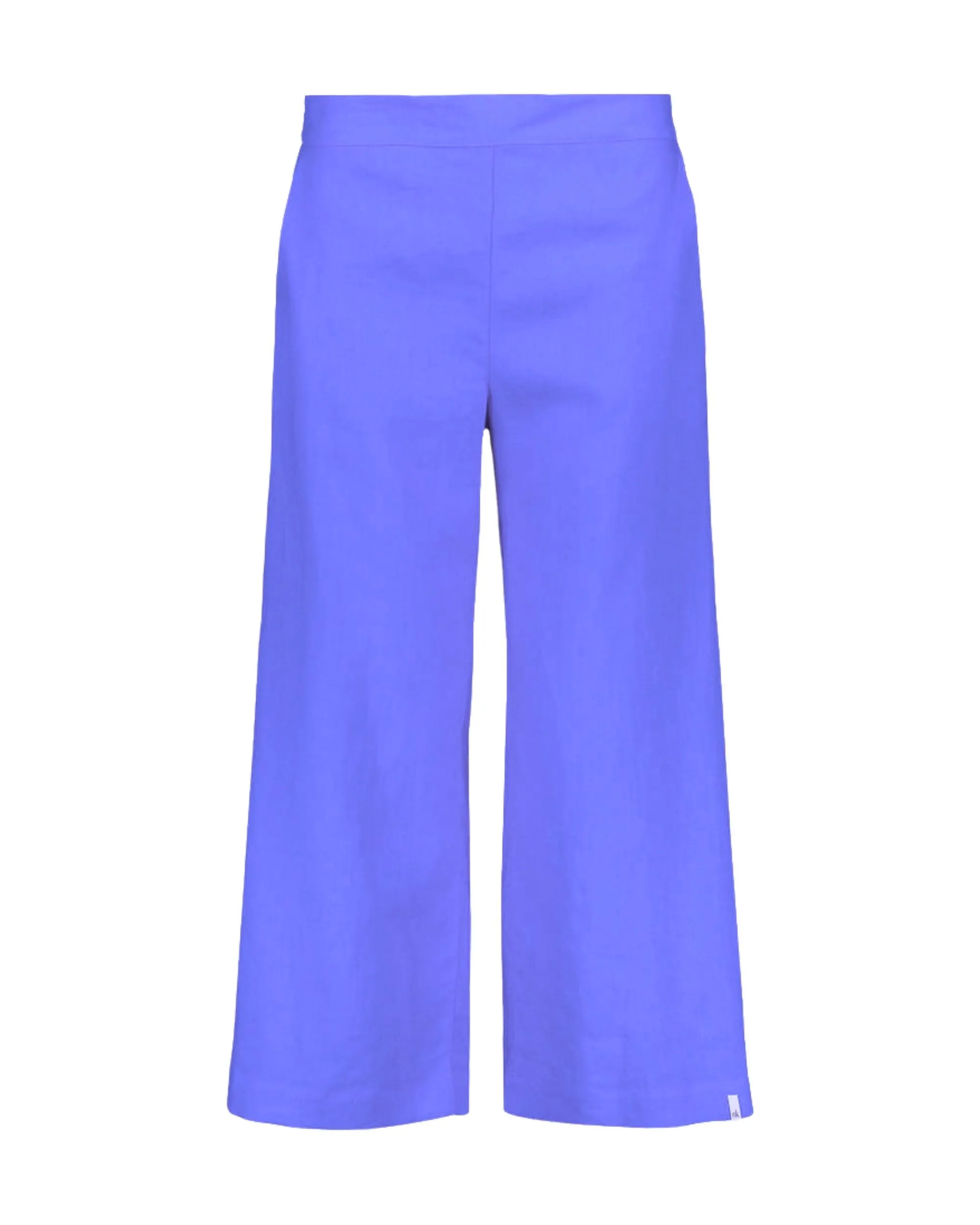 Culottes pellavahousut, Stonewashed Marina Blue