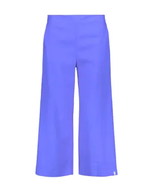 Culottes pellavahousut, Stonewashed Marina Blue