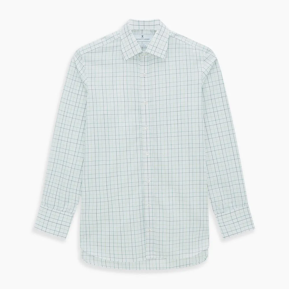 Dark Green Grid Check Mayfair Shirt