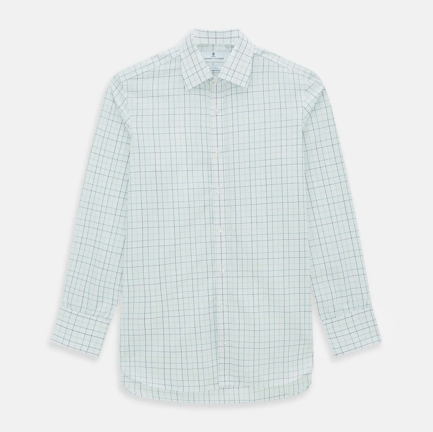 Dark Green Grid Check Mayfair Shirt