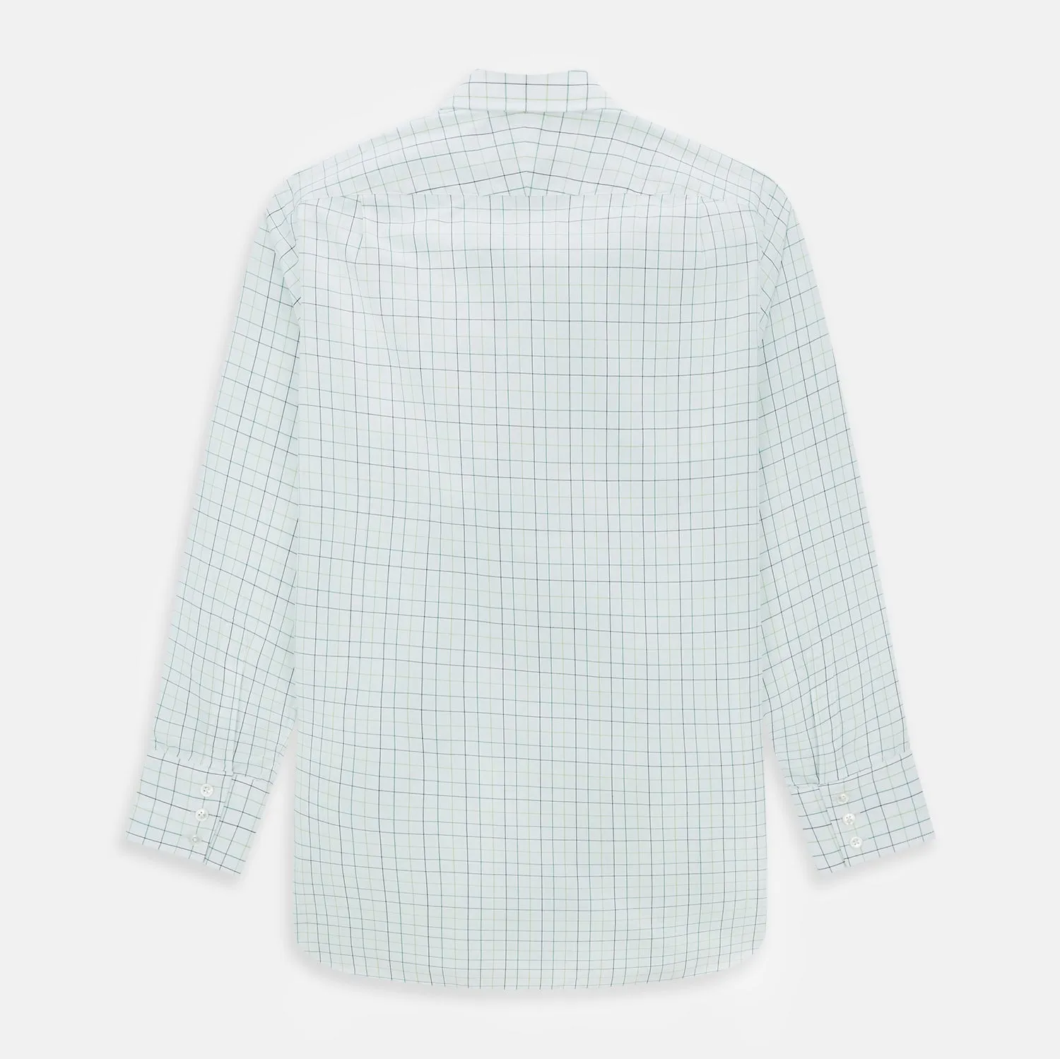 Dark Green Grid Check Mayfair Shirt