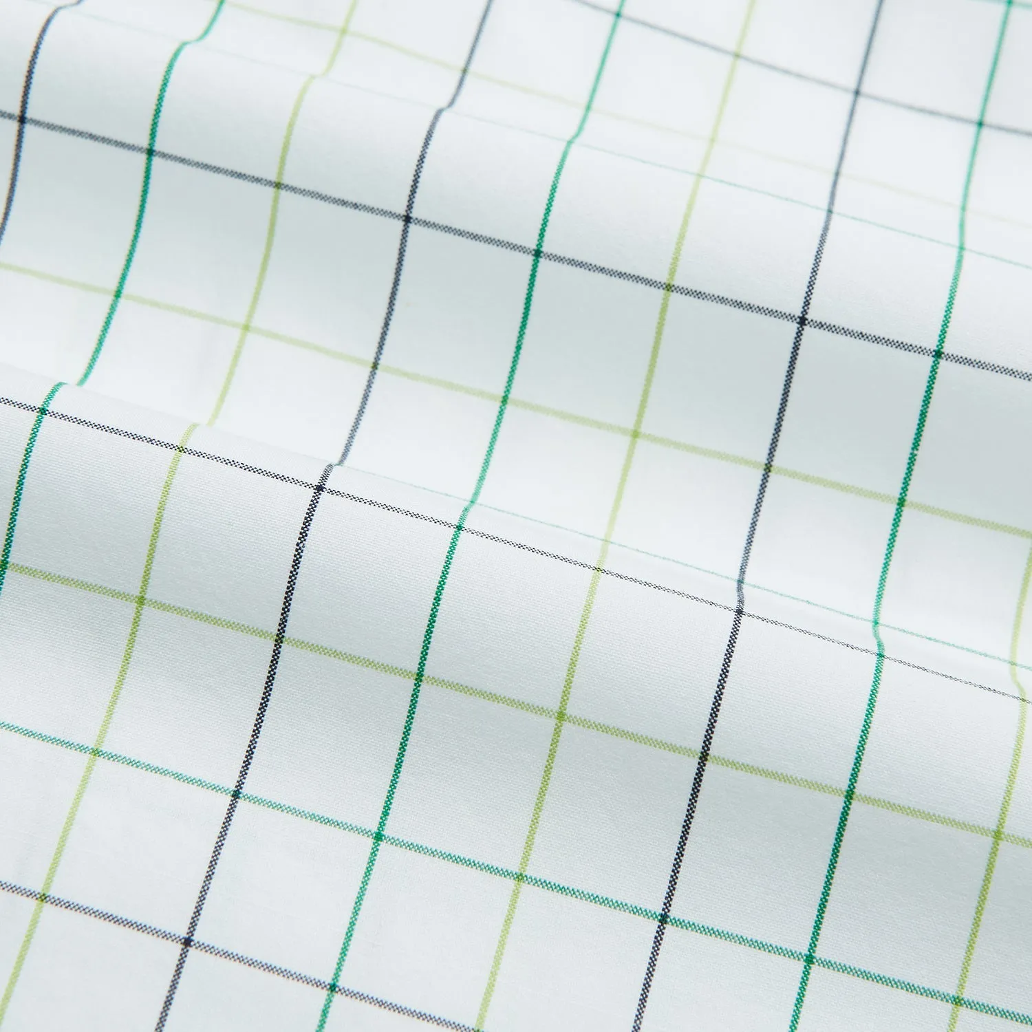 Dark Green Grid Check Mayfair Shirt