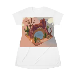 Desert All Over Print T-Shirt Dress