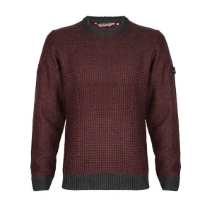 Dissident Austin crew neck jumper in Red Mahogany