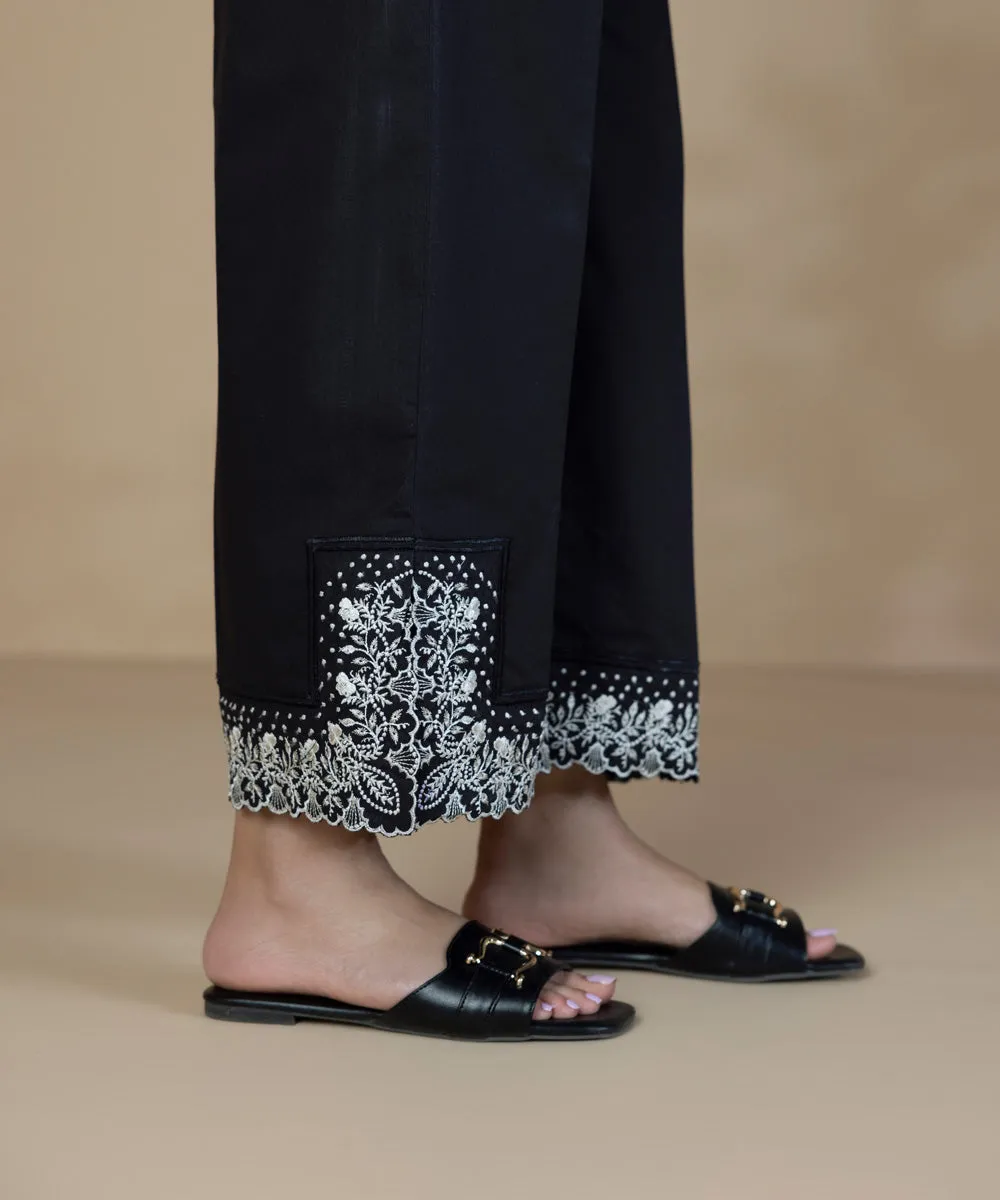 Embroidered Cotton Culottes