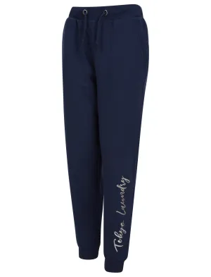 Florence Cuffed Joggers with Foil Motif in Peacoat - Tokyo Laundry