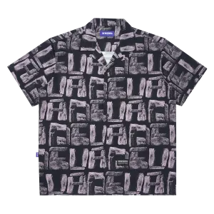 FORCE S/S Printed Souvenir Shirt  [Black/Multi]
