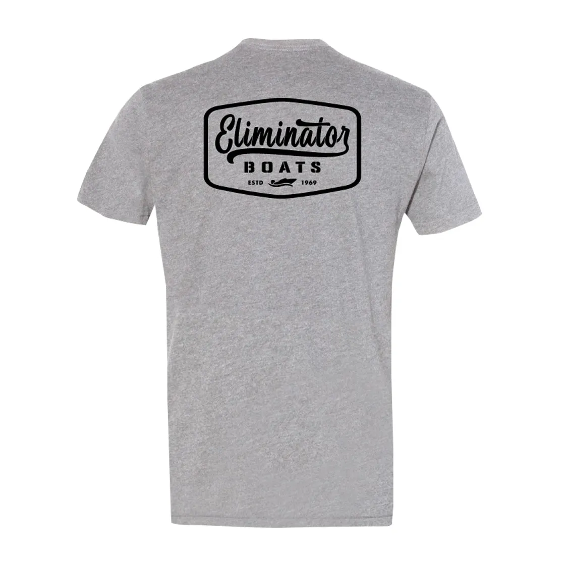 Grey- Black Vintage Badge Men's T-Shirt