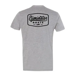 Grey- Black Vintage Badge Men's T-Shirt