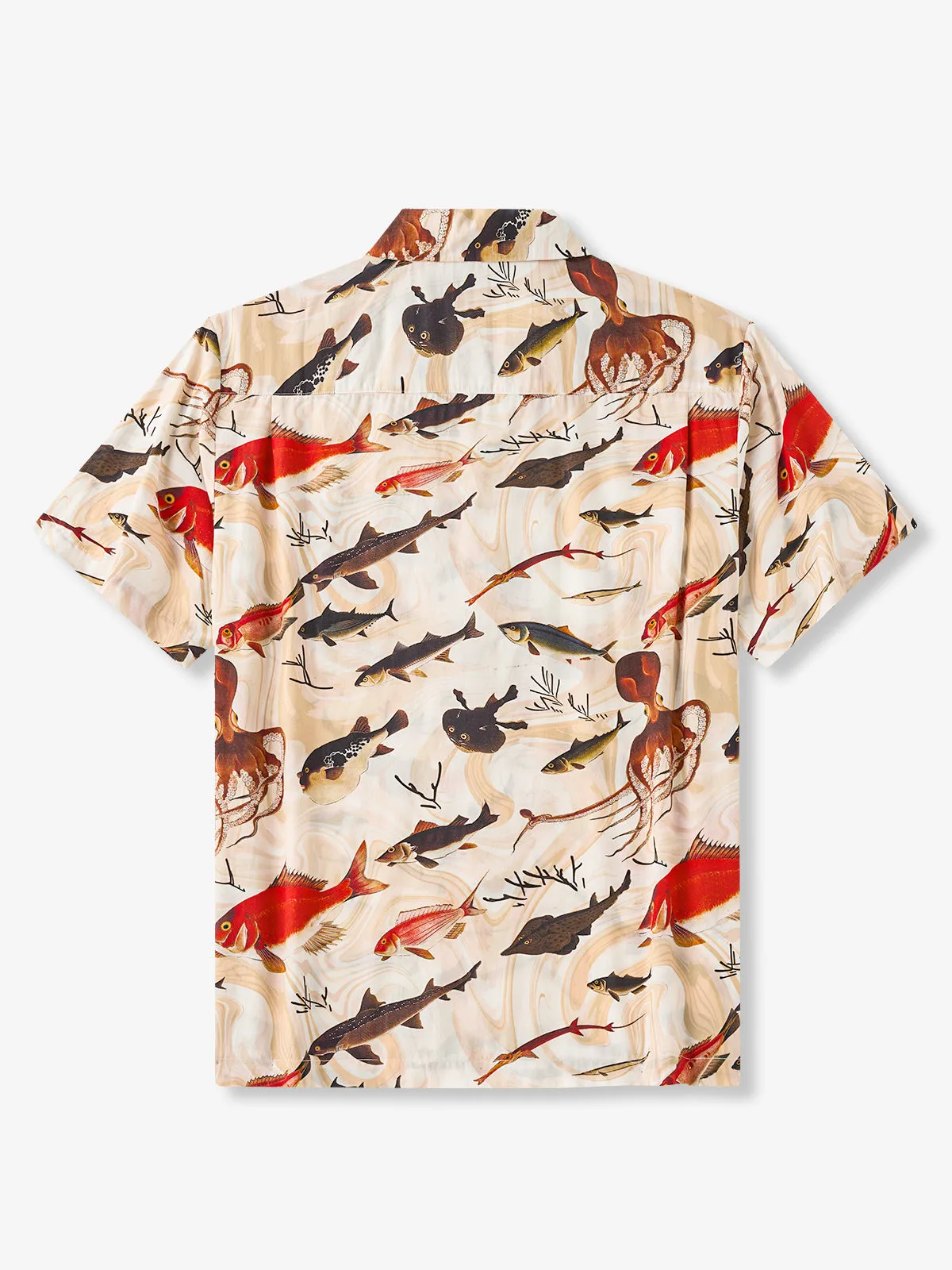 Illustrations Octopus Cotton Camp Shirt