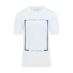 Jacob Cohen Branded Short Sleeve T-shirt (White)