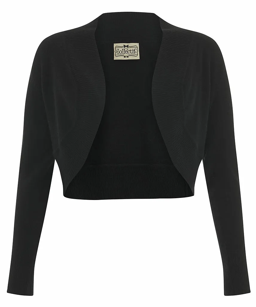 Jean Button Bolero Shrug