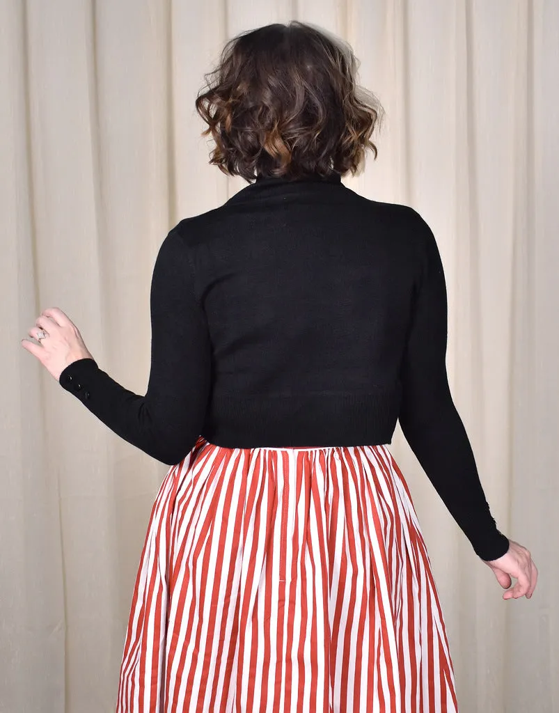 Jean Button Bolero Shrug