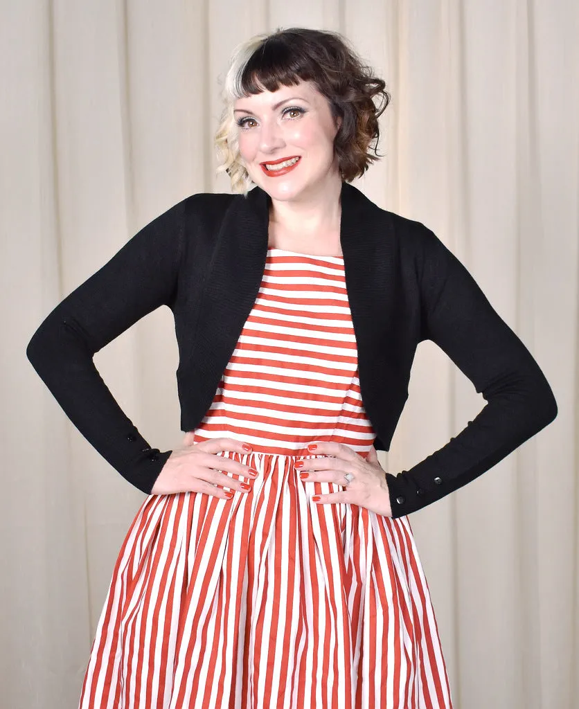 Jean Button Bolero Shrug